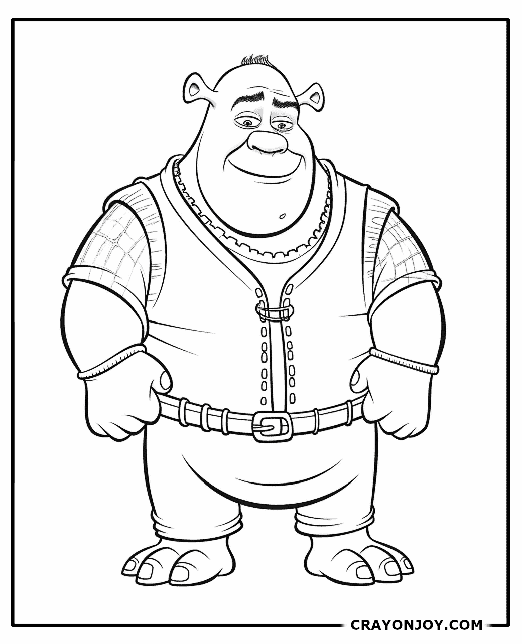 Free Printable Shrek Coloring Pages for Kids & Adults