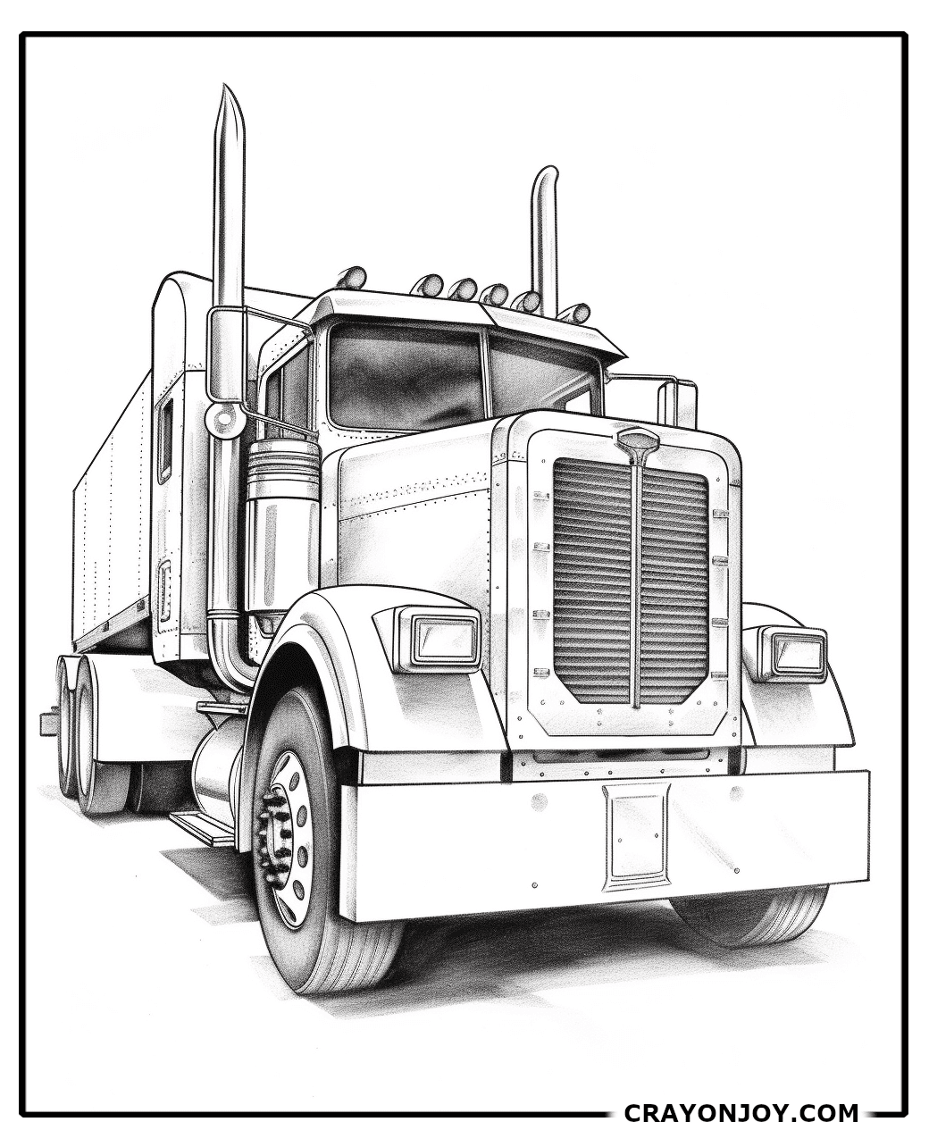 Free Printable Truck Coloring Pages for Kids & Adults