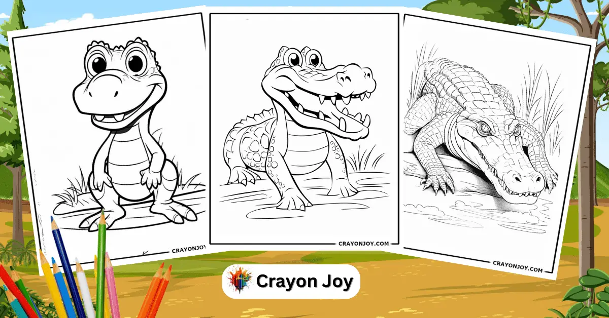 Caiman Coloring Pages
