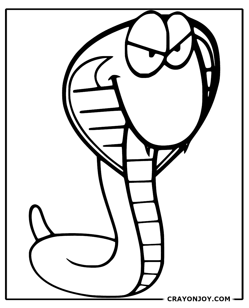 Cobra Coloring Pages: Free Printable Sheets for Kids and Adults