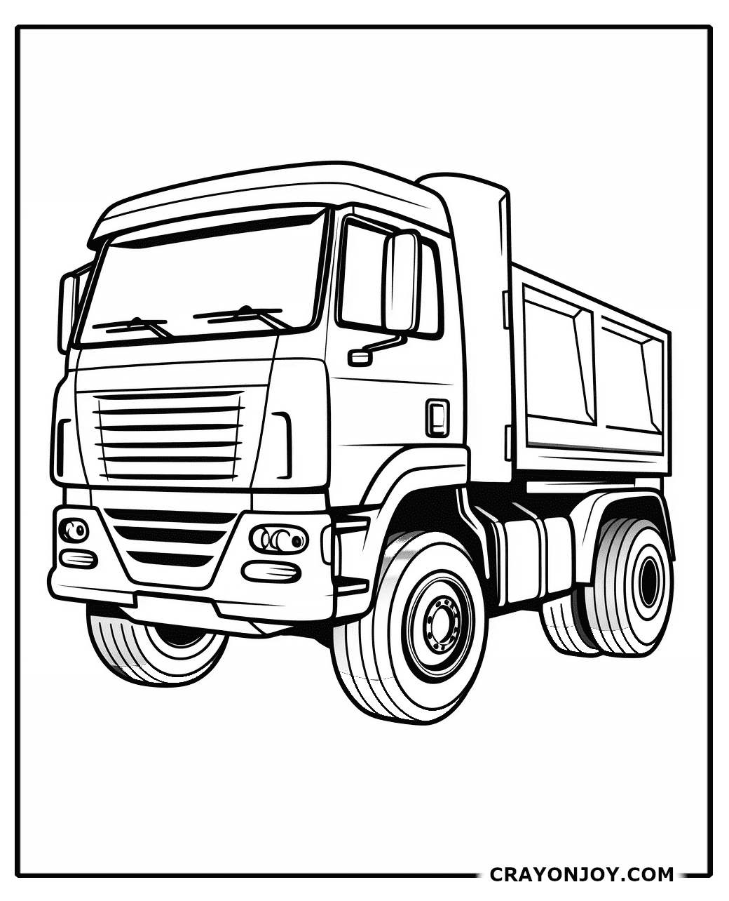 Free Printable Garbage Truck Coloring Pages for Kids and Adults