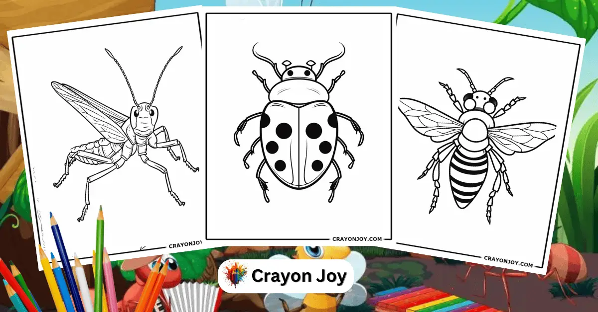 271 Free Printable Insect Coloring Pages for Kids and Adults