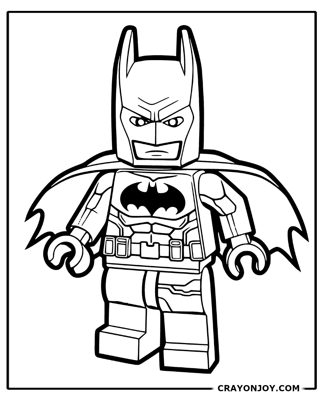 Free Printable Lego Batman Coloring Pages for Kids and Adults