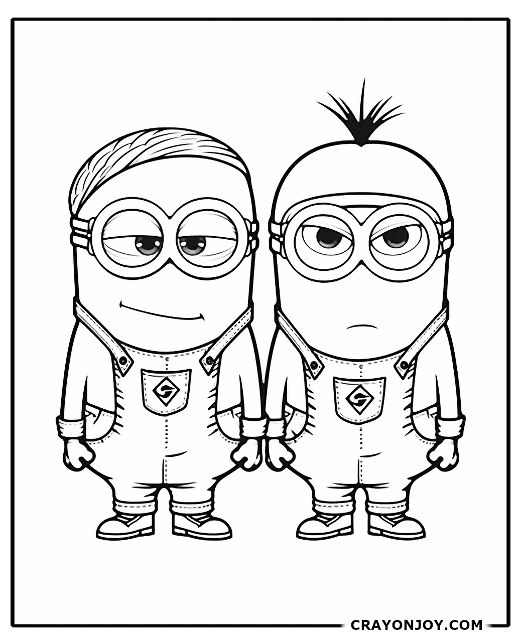 Free Printable Minion Coloring Pages for Kids and Adults