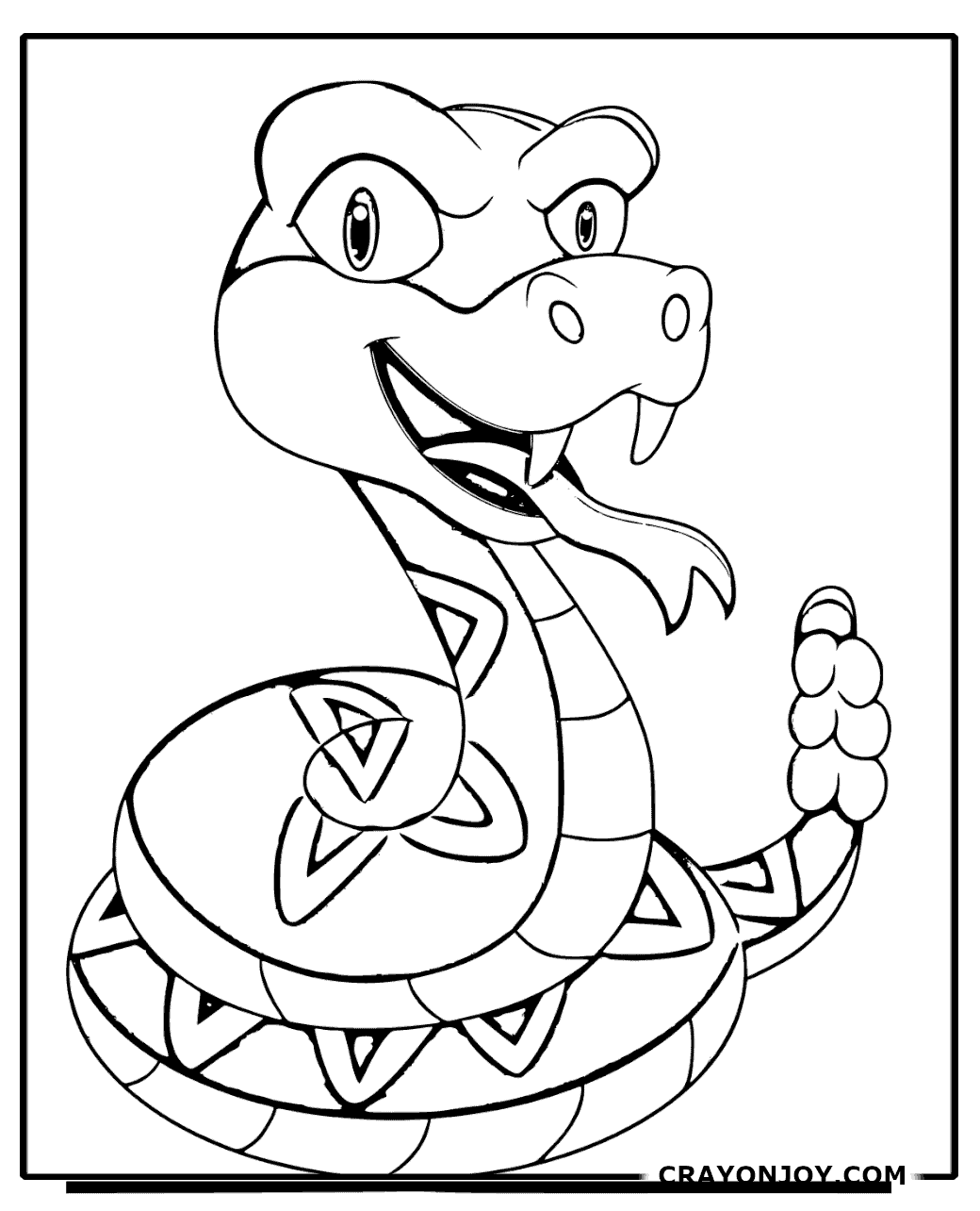 Free Printable Rattlesnake Coloring Pages
