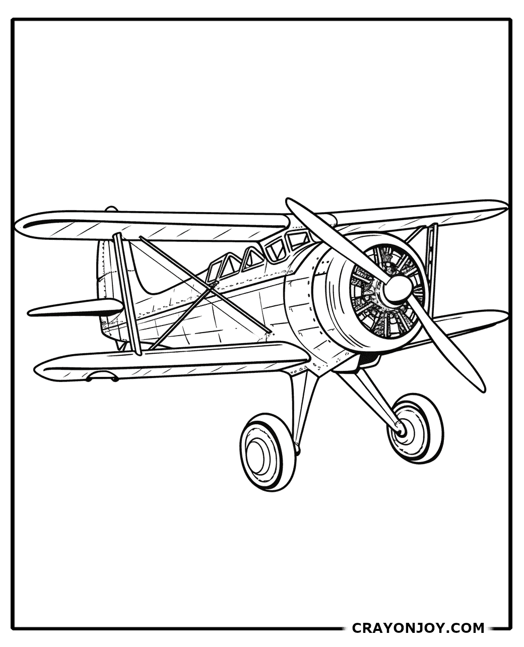 Free Printable Airplane Coloring Pages for Kids and Adults