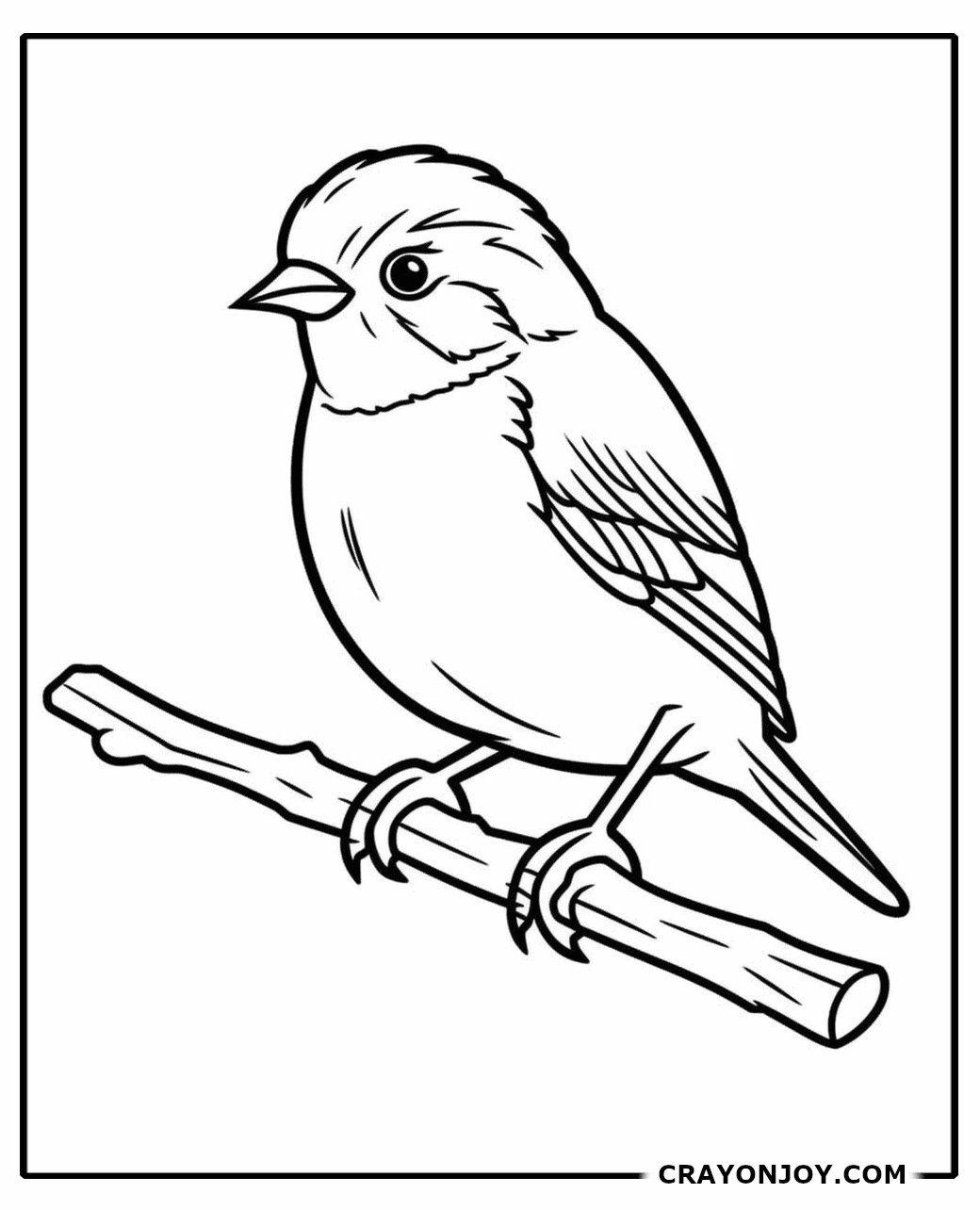 Free Printable Canary Coloring Pages for Kids & Adults