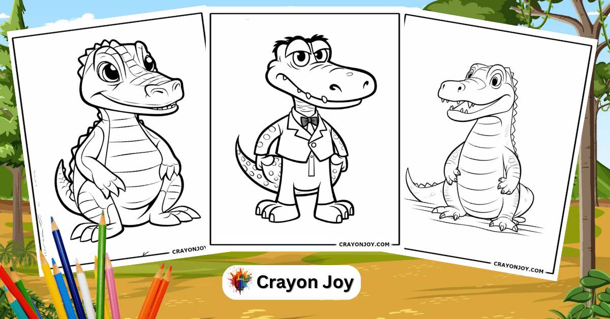 Free Printable Crocodile Coloring Pages: Educational Activities for Kids