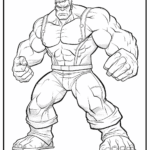 Free Printable Hulk Coloring Pages for Kids and Adults