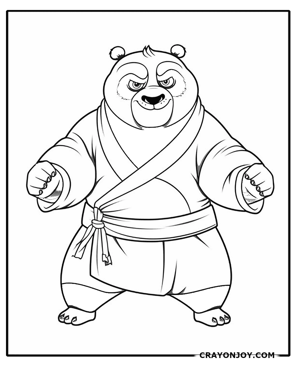 Free Printable Kung Fu Panda Coloring Pages for Kids and Adults