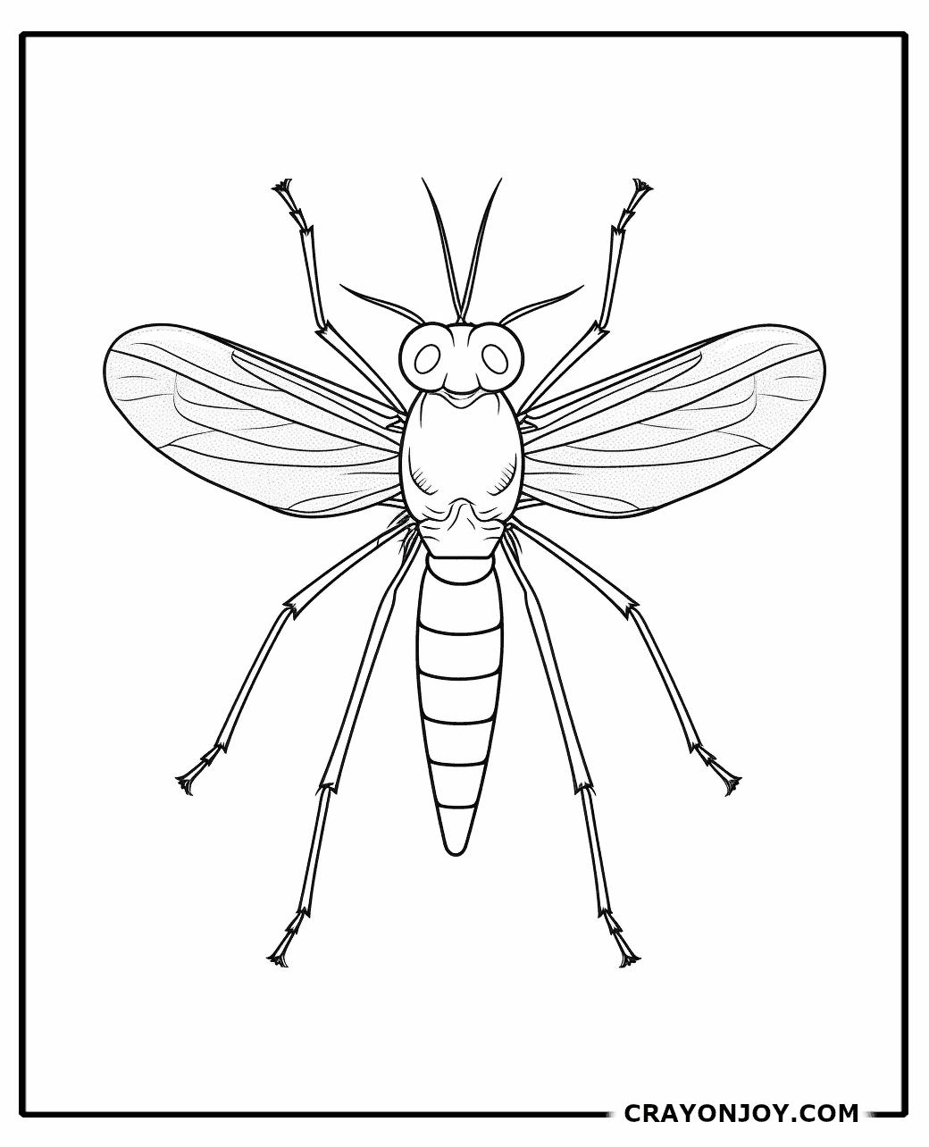 Free Printable Mosquito Coloring Pages for Kids & Adults