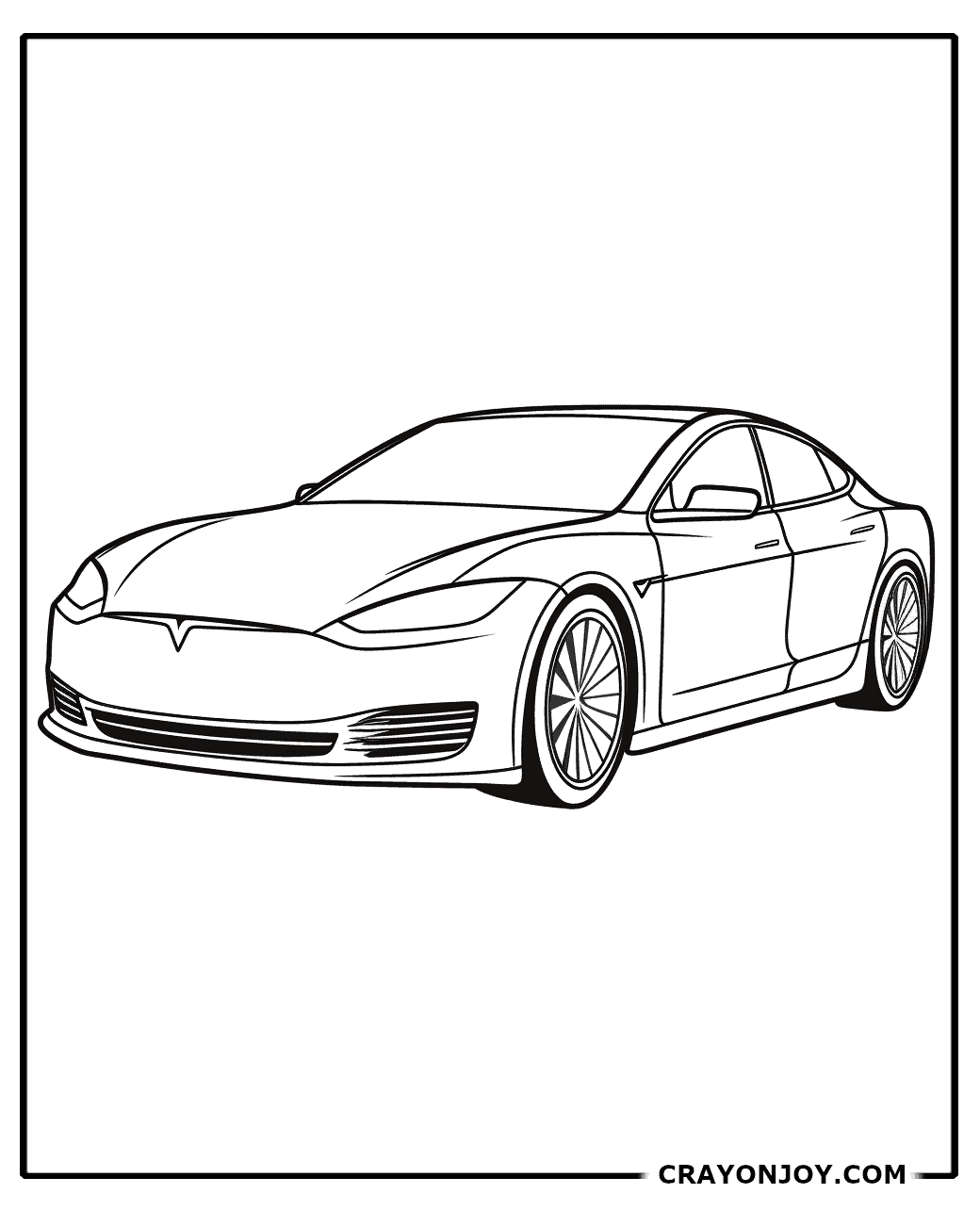 Free Printable Tesla Coloring Pages for Kids and Adults