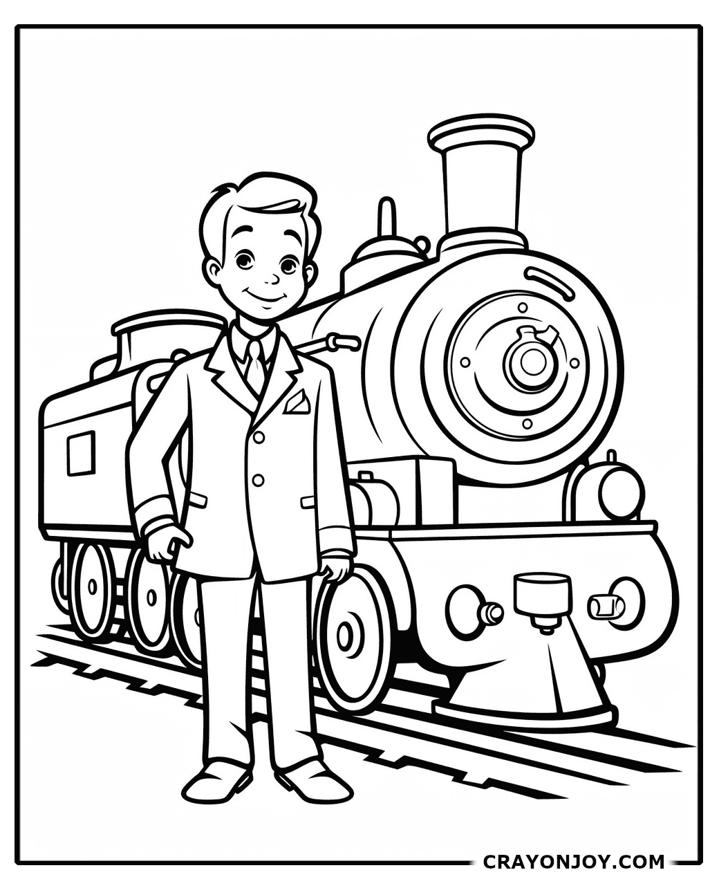 Free Printable Train Coloring Pages for Kids and Adults