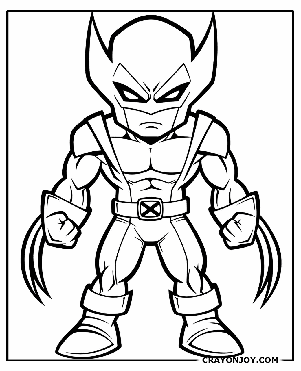 Free Printable Wolverine Coloring Pages for Kids and Adults